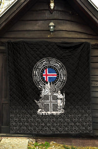 Viking Premium Quilt - Iceland Coat Of Arms RLT12 - Wonder Print Shop