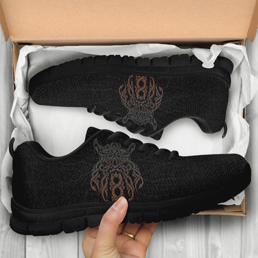 Viking Sneakers, Odin God Furthark Tattoo Special RLT12 - Wonder Print Shop