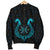 Viking Men's Bomber Jacket, Aegishjalmur Helm Of Awe Blue Edition RLT12 - Wonder Print Shop