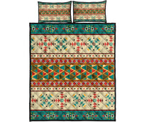 Native Border Pattern Native American Quilt Bed Set LT10 - Wonder Print Shop