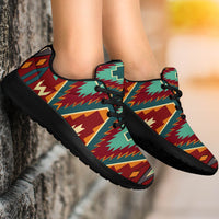 native-american-red-pattern-sport-sneakers