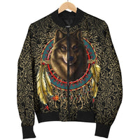 Wolf Warrior Dreamcatcher Exclusive Background Native American Design 3D Bomber Jackets LT10 - Wonder Print Shop