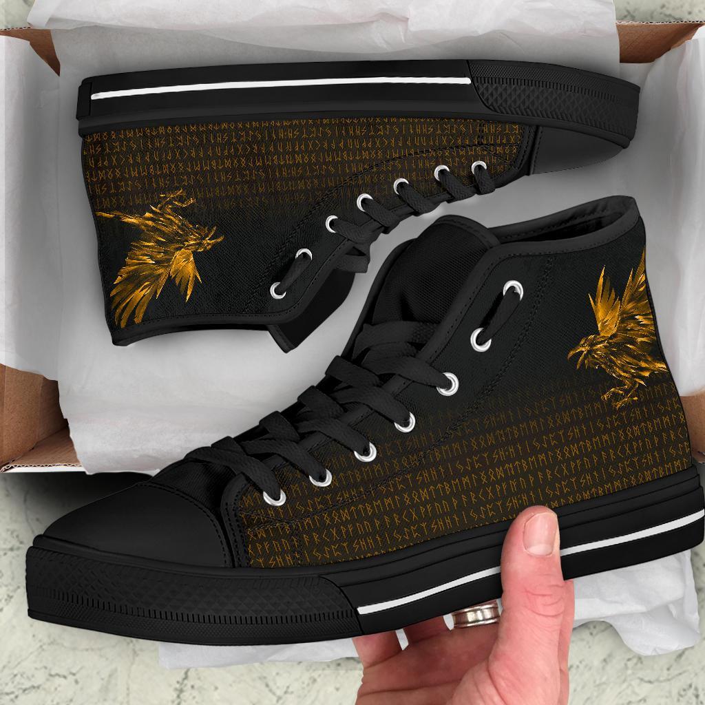 viking-high-top-shoes-the-raven-of-odin-rune-gold