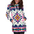 Pink Pattern Native American Hoodie Dress LT10 - Wonder Print Shop