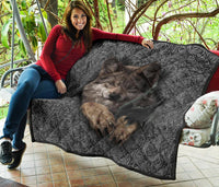 Wolf Escape Native American Premium Quilt LT10 - Wonder Print Shop