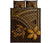 Hawaiian Turtle Plumeria Kakau Polynesian Quilt Bedding Set Brown - Wonder Print Shop