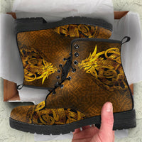 viking-leather-boots-celtic-dragon-tattoo