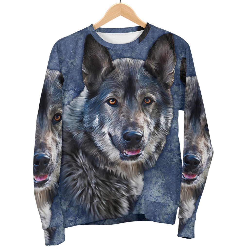 Wofl Galaxy Native American 3D Sweatshirt LT10 - Wonder Print Shop