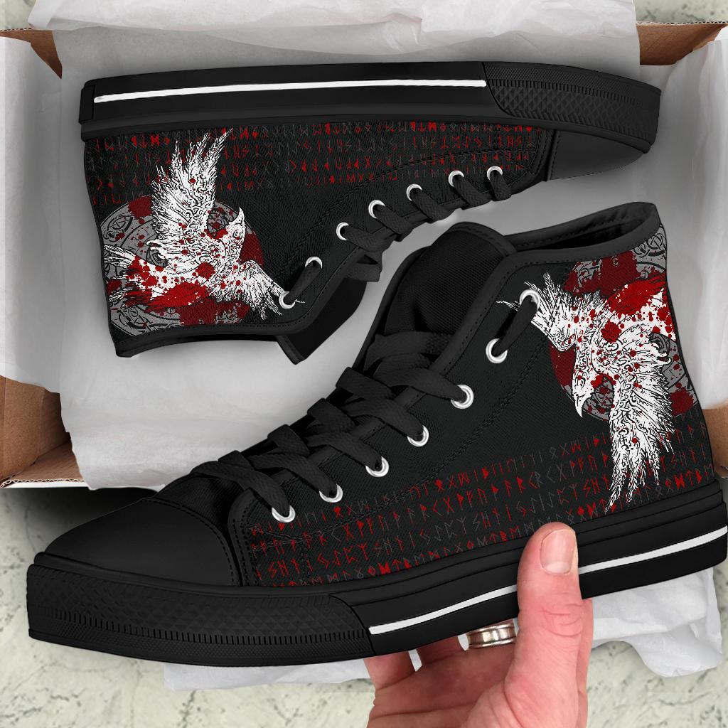 viking-high-top-shoes-mystical-raven-tattoo-blood