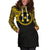 gambier-islands-women-hoodie-dress-gambier-islands-coat-of-arms-polynesian-gold-black