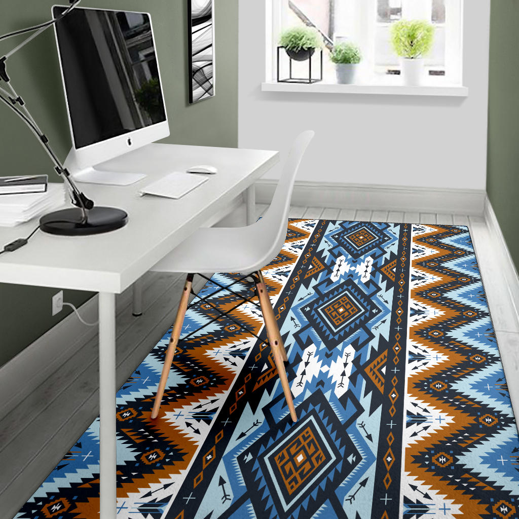 Retro Colors Tribal Seamless Area Rug LT10 - Wonder Print Shop