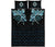 Viking Quilt Bed Set, Fenrir Raven and Vegvisir Tattoo Cyan RLT12 - Wonder Print Shop