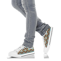 native-american-yellow-aztec-geometric-low-top-shoes