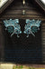 Viking Premium Quilt, Fenrir Raven and Vegvisir Tattoo Cyan RLT12 - Wonder Print Shop