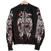 Viking Tyr Tattoo Blood Women's Bomber Jacket RLT12 - Wonder Print Shop
