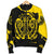 Viking Men's Bomber Jacket, Loki Bound Triskele Rune Gold RLT12 - Wonder Print Shop