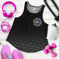 Viking Women's Racerback Tank - Iceland Coat Of Arms RLT12 - Wonder Print Shop