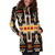 Black Tribe Design Native American Hoodie Dress LT10 - Wonder Print Shop
