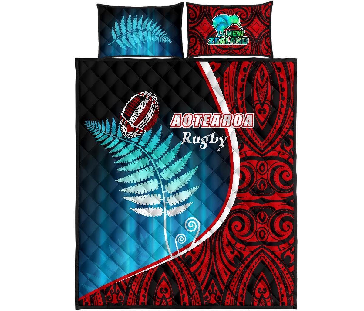 aotearoa-rugby-black-maori-quilt-bed-set-kiwi-and-silver-fern-new-zealand