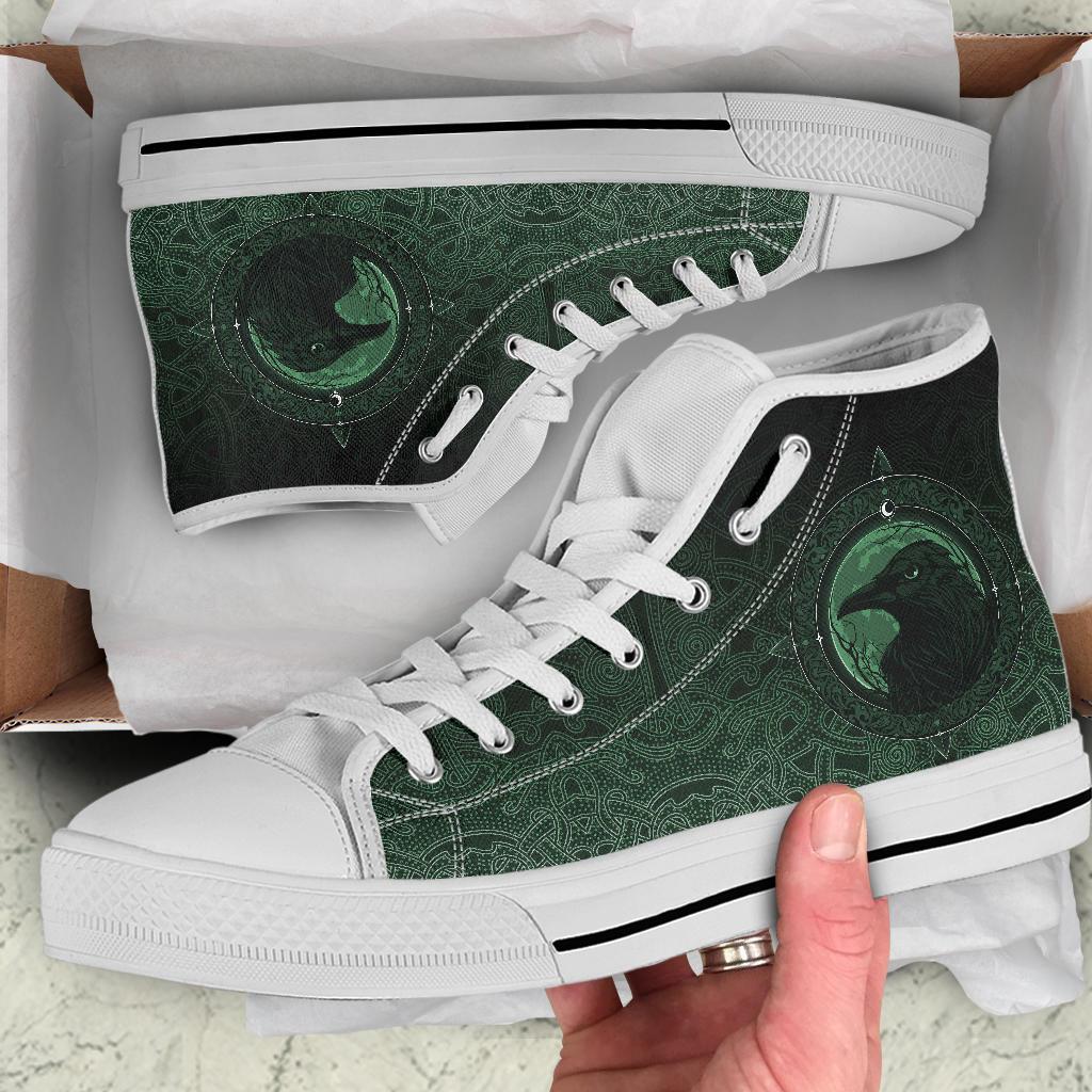 viking-high-top-shoes-ethnic-odin-raven-green