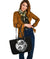 Viking Large Leather Tote Bag, Skoll and Hati Rune Tattoo RLT12 - Wonder Print Shop