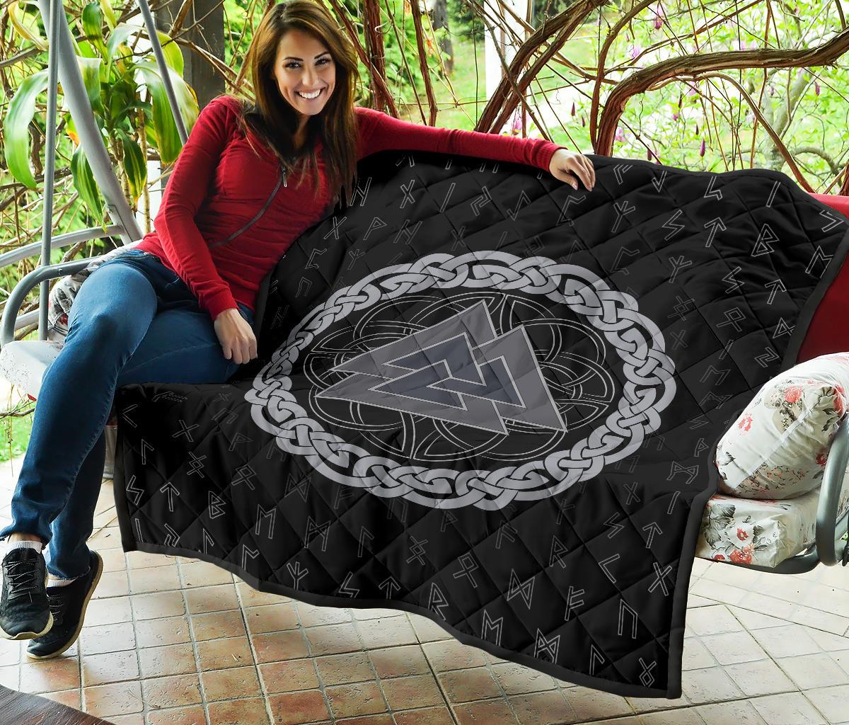 Viking Triple Horn Odin Premium Quilt RLT12 - Wonder Print Shop