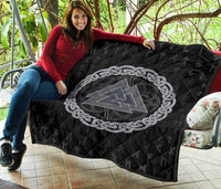 Viking Triple Horn Odin Premium Quilt RLT12 - Wonder Print Shop