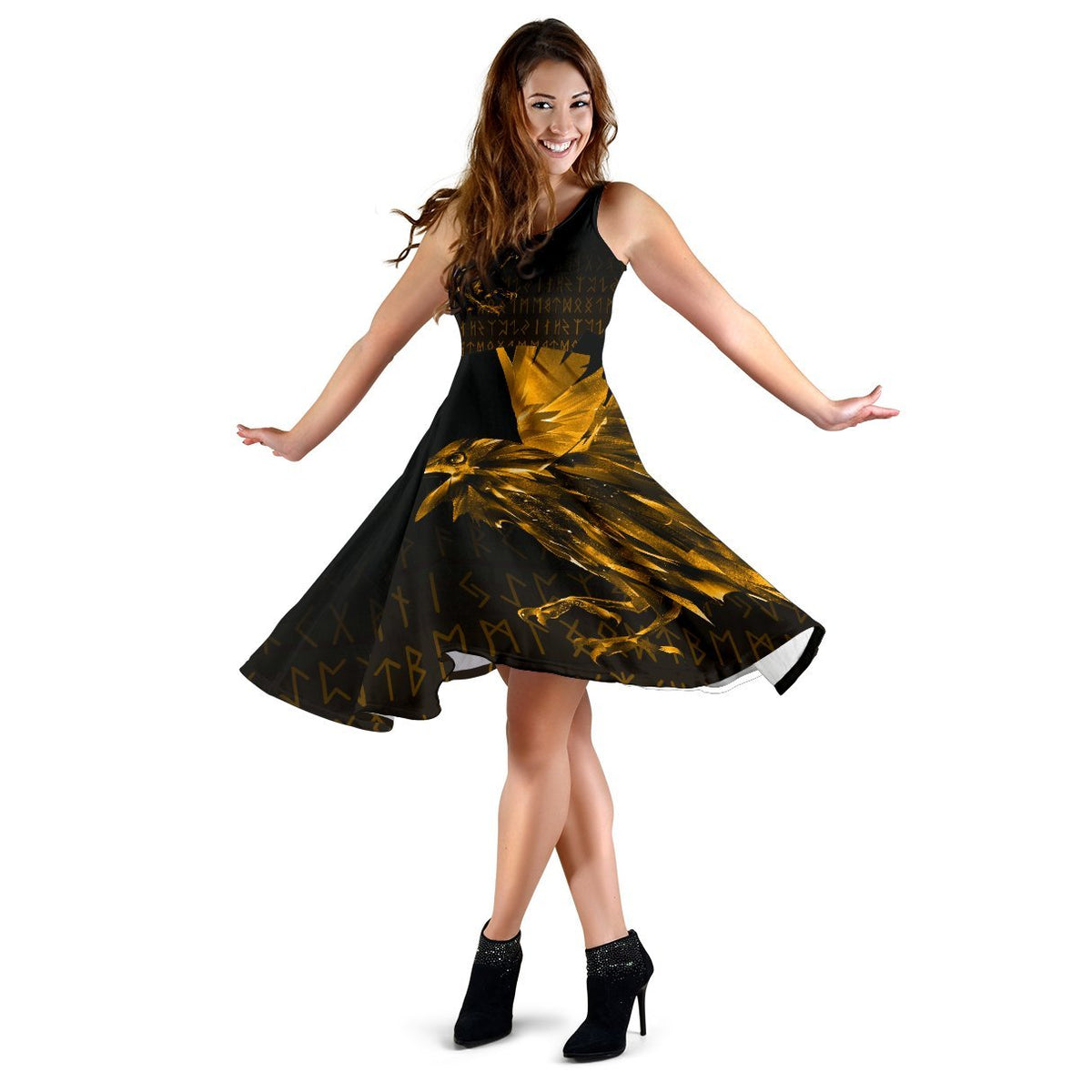 viking-womens-dress-the-raven-of-odin-rune-gold