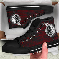 viking-high-top-shoes-raven-of-odin-and-symbol-viking-on-blood-background