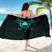 Viking Sarong Three Raven and Valknut Cyan RLT12 - Wonder Print Shop