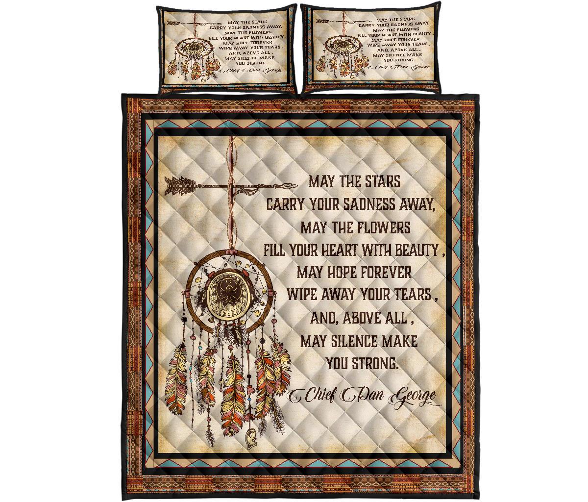 May The Star Carry Your Sadness Native American Quilt Bed Set LT10 - Wonder Print Shop