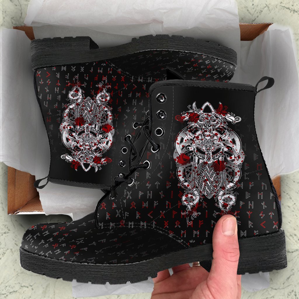 viking-tyr-tattoo-blood-leather-boots