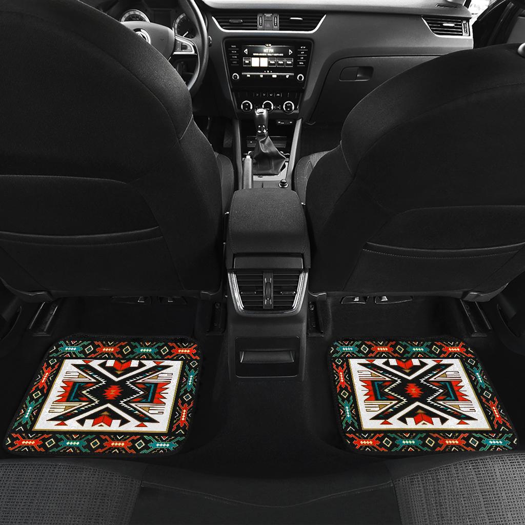 Tribal Colorful Design Native American Front and Back Car Mats (Set Of 4) LT10 - Wonder Print Shop