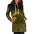 Viking Hoodie Dress, Ethnic Odin Raven Gold RLT12 - Wonder Print Shop