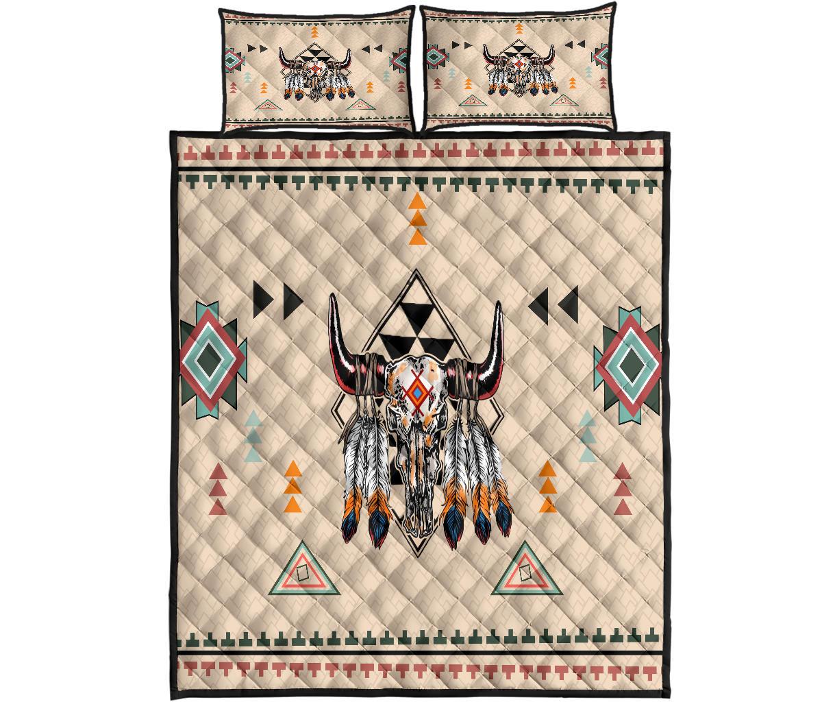 Native American Pride Bison Quilt Bed Set LT10 - Wonder Print Shop