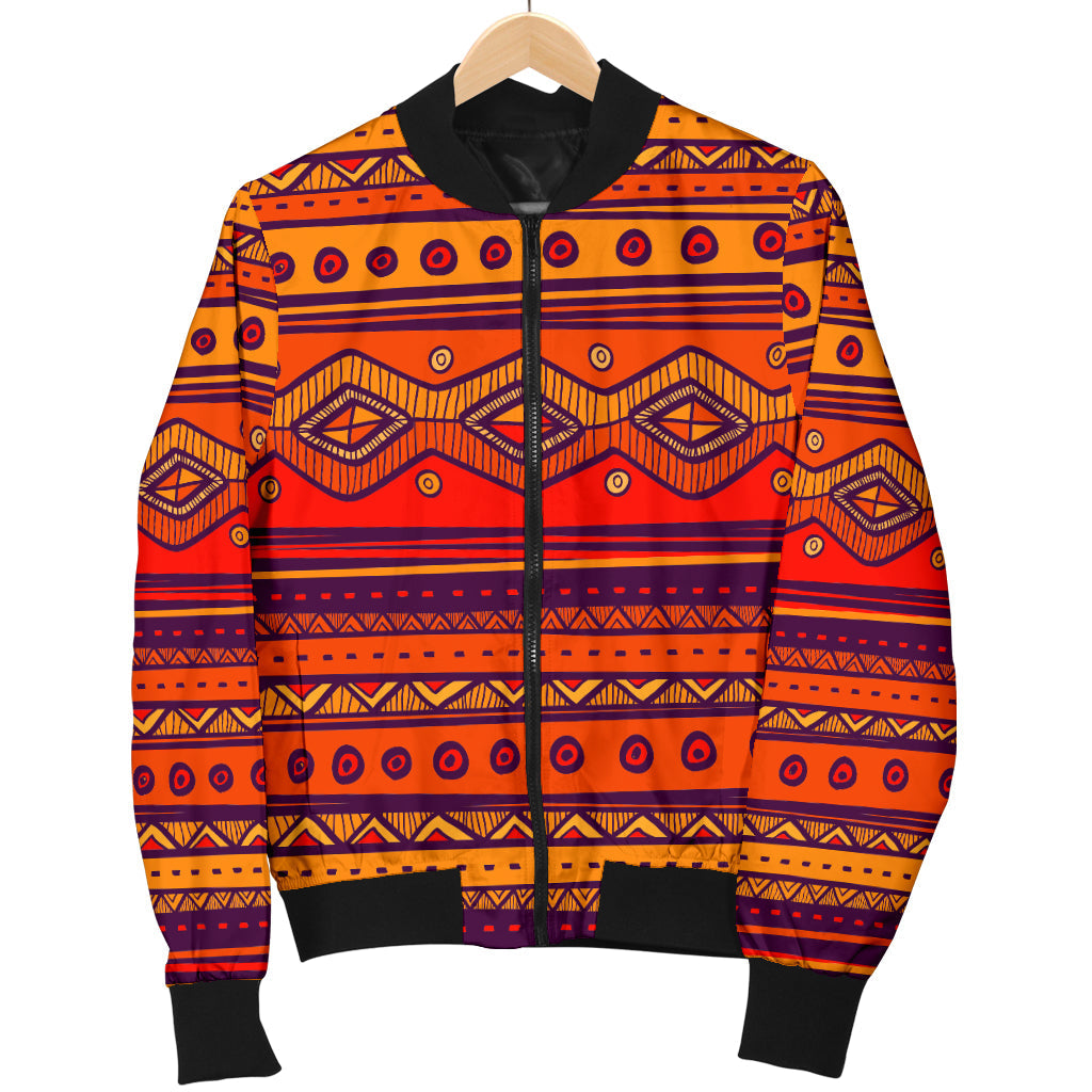 Pattern Color Orange Men's Bomber Jacket LT10 - Wonder Print Shop