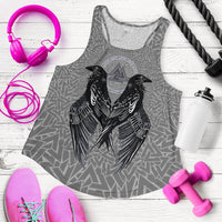 Viking Women's Racerback Tank Raven Valknut RLT12 - Wonder Print Shop