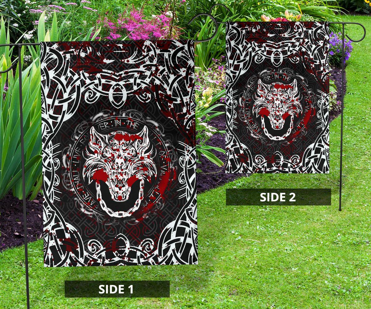 Viking Garden Flag Fenrir Viking Blood 3D RLT12 - Wonder Print Shop