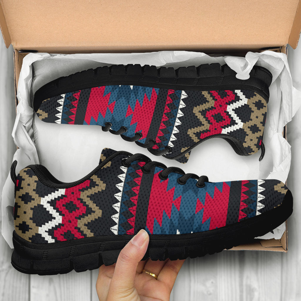 Native American Ornamental Pattern Sneakers LT10 - Wonder Print Shop