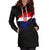 Croatia in Me Women's Hoodie Dress - Special Grunge Style - Wonder Print Shop