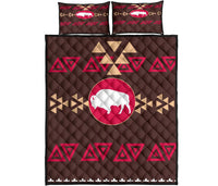 Brown Bison Native American Quilt Bed Set LT10 - Wonder Print Shop