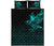 Viking Quilt Bed Set - The Raven Of Odin Rune Cyan RLT12 - Wonder Print Shop