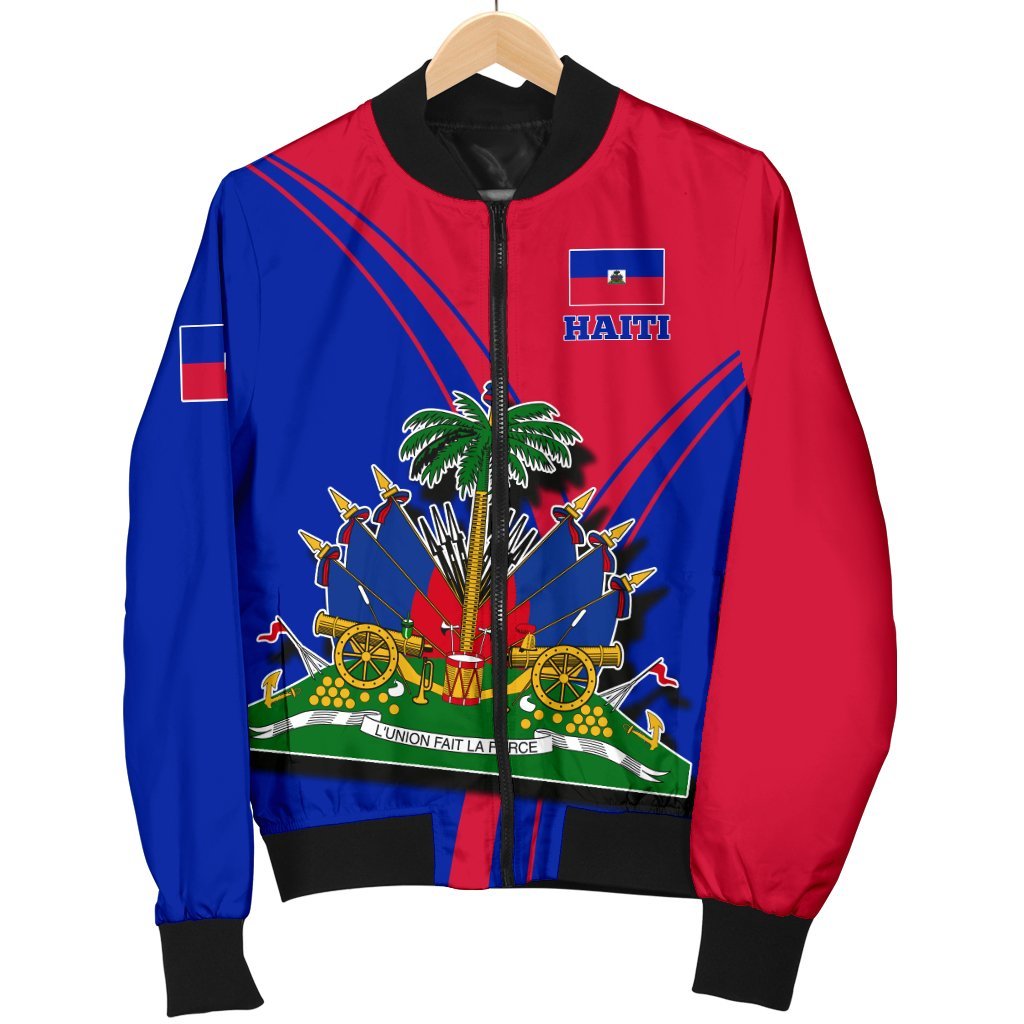 Haiti Men's Bomber Jacket - Haitian Pride - Wonder Print Shop