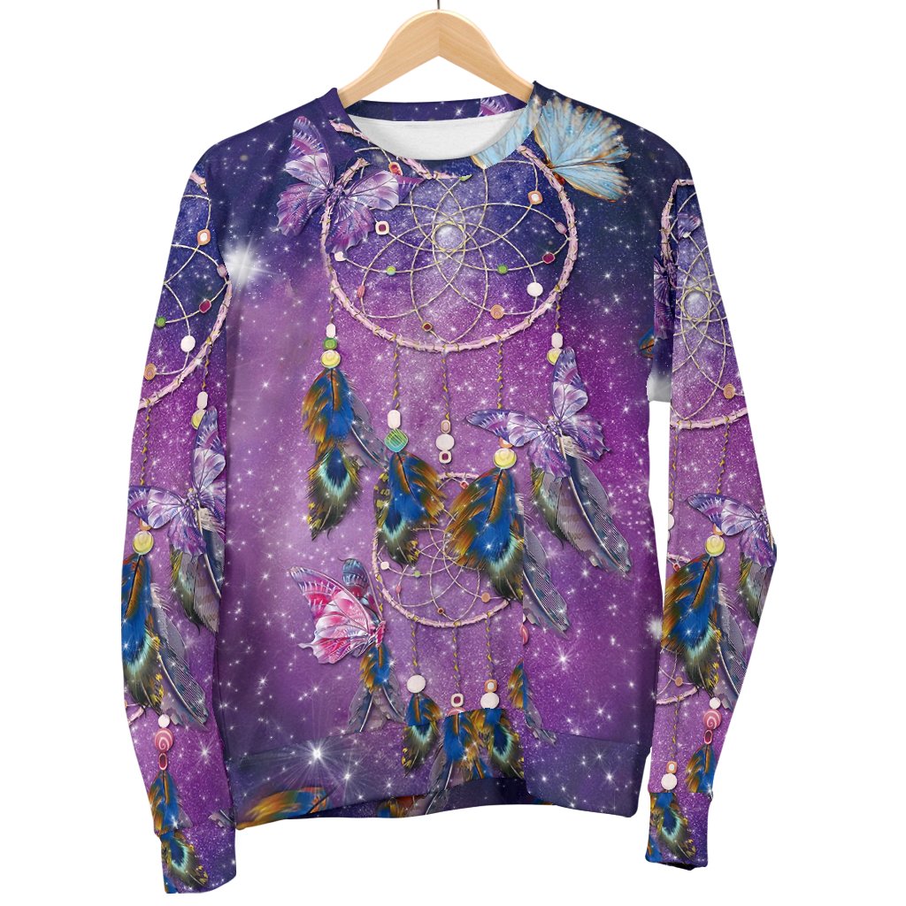 Purple Galaxy Dreamcatcher Native American 3D Sweatshirt LT10 - Wonder Print Shop