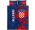 Croatia Quilt Bed Set - National Flag Polygon Style - Wonder Print Shop
