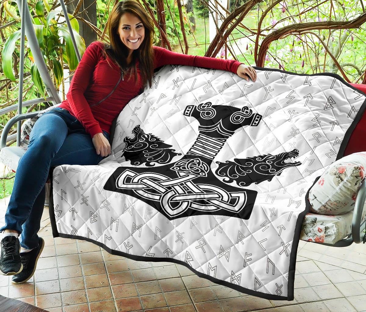 Viking Thor S Hammer Mjollnir Premium Quilt RLT12 - Wonder Print Shop