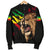 Ethiopia Bomber Jacket, Ethiopia Rasta Lion Judah Flag - Wonder Print Shop