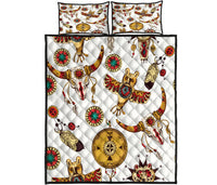 Bison Owl Native American Quilt Bed Set LT10 - Wonder Print Shop