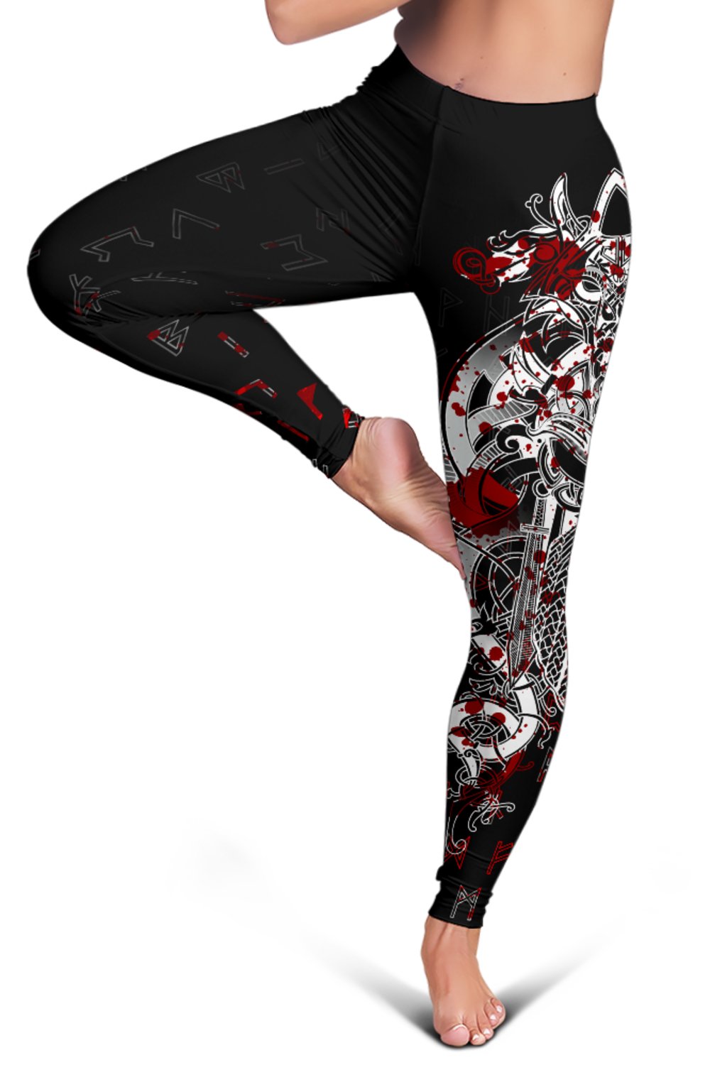 viking-tyr-tattoo-blood-womens-leggings