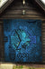 Viking Premium Quilt - Raven Odin Celtic Cyan RLT12 - Wonder Print Shop